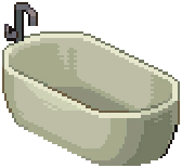 Cream Modern Basic Bathtub