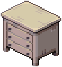 White Modern Basic Chest of Drawers — extracted game image