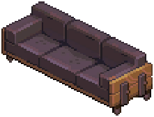 Purple Industrial Sofa — extracted game image
