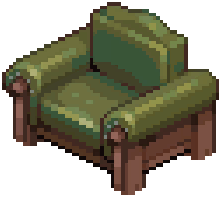 Green Industrial Armchair — extracted game image