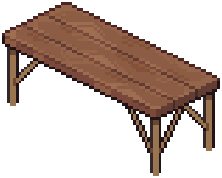 Ashwood Industrial Dining Table — extracted game image