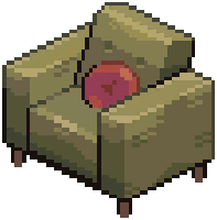 Green Modern Basic Armchair