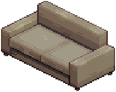 Grey Modern Basic Two-Seater — extracted game image