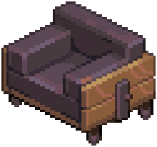 Purple Industrial Seat