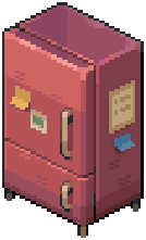 Red Modern Basic Fridge