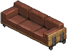 Red Industrial Sofa