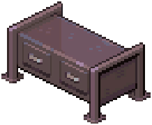 Purple Industrial Chest of Drawers
