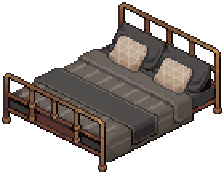 Gold Industrial Double Bed — extracted game image