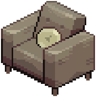 Cream Modern Basic Armchair