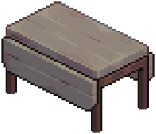 Grey Modern Basic Dining Table — extracted game image