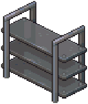 Metal Industrial Shelving Unit — extracted game image
