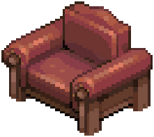 Red Industrial Armchair — extracted game image