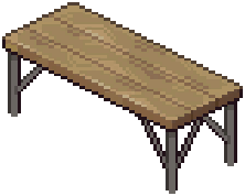 Birchwood Industrial Dining Table — extracted game image