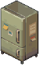 White Modern Basic Fridge — extracted game image