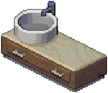 Wooden Modern Basic Sink