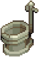Cream Modern Basic Toilet